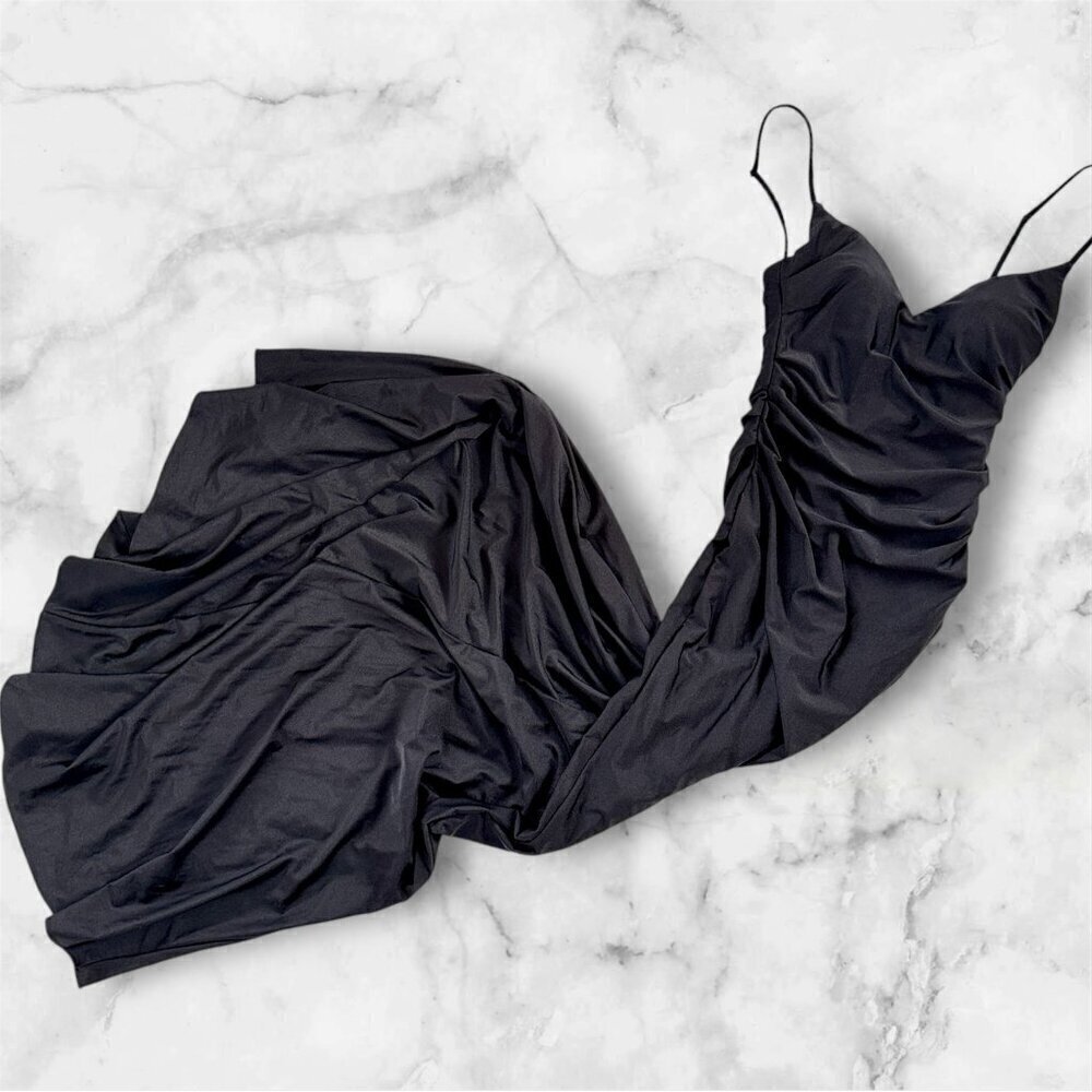 La Femme Black Sleeveless Maxi Dress Size 0 NWT